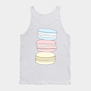 Macaron Dessert Stack Pastel Colors Tank Top